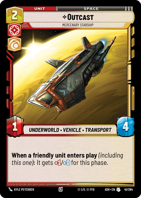 Outcast - Mercenary Starship