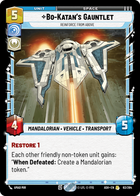 Bo-Katan's Gauntlet - Reinforce from Above