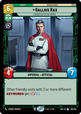 Gallius Rax - Counselor to the Empire