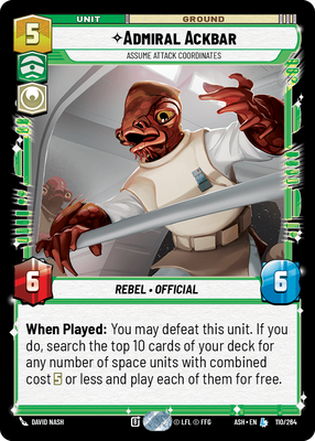 Admiral Ackbar - Assume Attack Coordinates