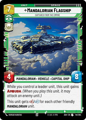 Mandalorian Flagship - Captured from the Empire