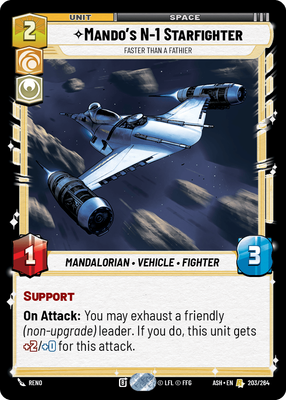 Mando's N-1 Starfighter - Faster than a Fathier