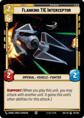 Flanking TIE Interceptor