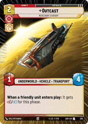 Outcast - Mercenary Starship (Hyperspace)