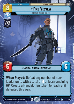 Pre Vizsla - Strong-Willed Ruler (Hyperspace)