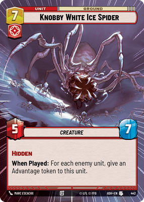 Knobby White Ice Spider (Hyperspace)