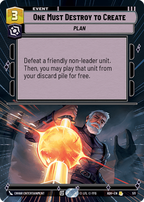 One Must Destroy to Create (Hyperspace)