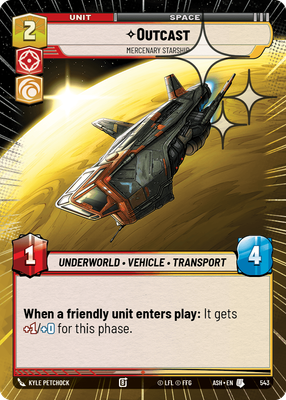 Outcast - Mercenary Starship (Hyperspace) - Foil