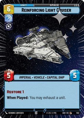 Reinforcing Light Cruiser (Hyperspace) - Foil