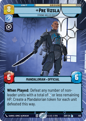 Pre Vizsla - Strong-Willed Ruler (Hyperspace) - Foil