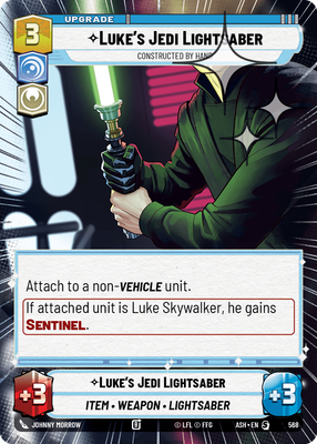 Luke's Jedi Lightsaber - Constructed by Hand (Hyperspace) - Foil