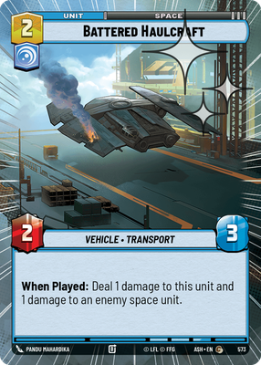 Battered Haulcraft (Hyperspace) - Foil