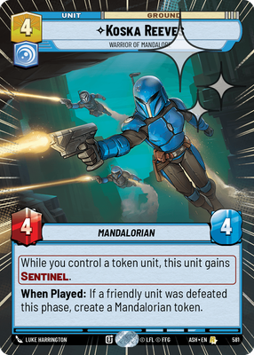 Koska Reeves - Warrior of Mandalore (Hyperspace) - Foil