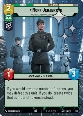 Moff Jerjerrod - We Shall Redouble Our Efforts (Hyperspace) - Foil