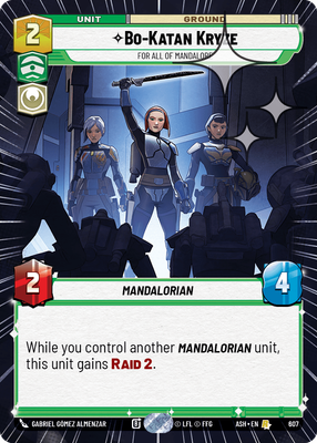 Bo-Katan Kryze - For All of Mandalore (Hyperspace) - Foil