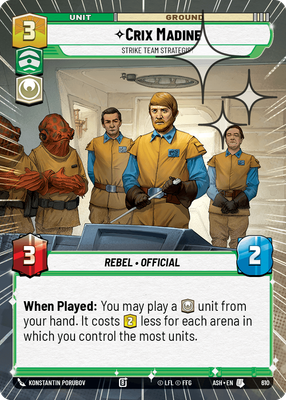 Crix Madine - Strike Team Strategist (Hyperspace) - Foil