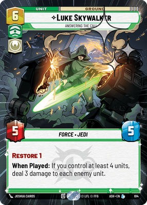 Luke Skywalker - Answering the Call (Hyperspace) - Foil