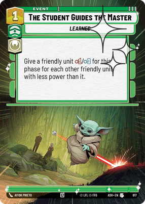 The Student Guides the Master (Hyperspace) - Foil
