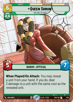 Queen Soruna - Willing to Fight (Hyperspace) - Foil