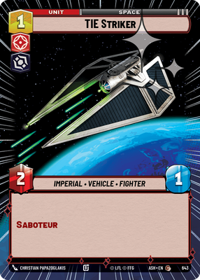 TIE Striker (Hyperspace) - Foil