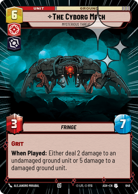 The Cyborg Mech - Mysterious Threat (Hyperspace) - Foil