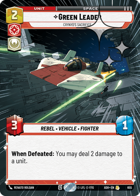 Green Leader - Crynyd's Sacrifice (Hyperspace) - Foil