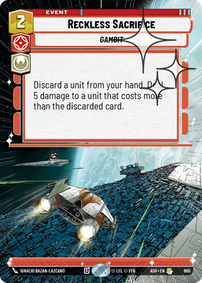 Reckless Sacrifice (Hyperspace) - Foil