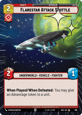 Flarestar Attack Shuttle (Hyperspace) - Foil