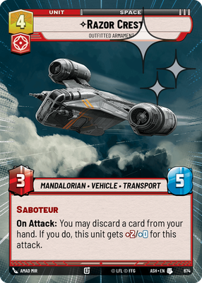Razor Crest - Outfitted Armament (Hyperspace) - Foil