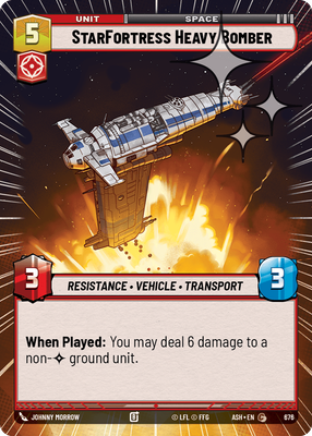 StarFortress Heavy Bomber (Hyperspace) - Foil