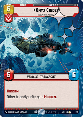 Onyx Cinder - Adventure Awaits (Hyperspace) - Foil
