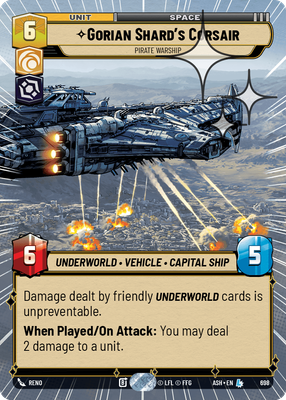 Gorian Shard's Corsair - Pirate Warship (Hyperspace) - Foil
