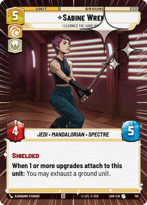 Sabine Wren - I Learned the Hard Way (Hyperspace) - Foil