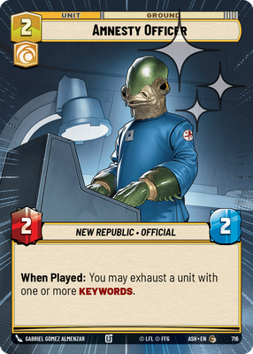 Amnesty Officer (Hyperspace) - Foil