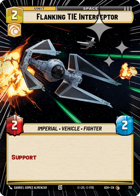Flanking TIE Interceptor (Hyperspace) - Foil