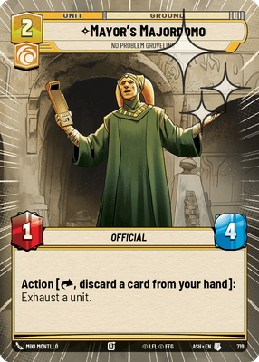 Mayor's Majordomo - No Problem Groveling (Hyperspace) - Foil