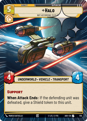 Halo - Not According to Plan (Hyperspace) - Foil