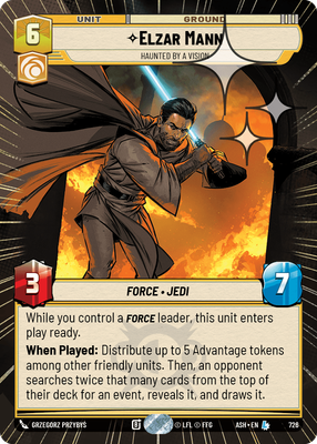 Elzar Mann - Haunted by a Vision (Hyperspace) - Foil