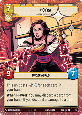 Qi'ra - Master of Teräs Käsi (Hyperspace) - Foil