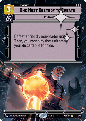 One Must Destroy to Create (Hyperspace) - Foil