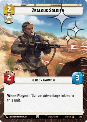 Zealous Soldier (Hyperspace) - Foil