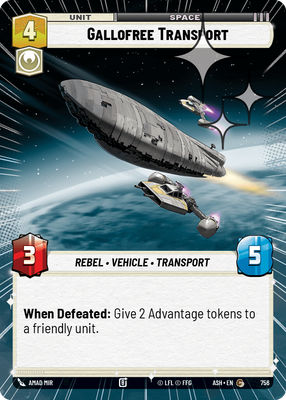 Gallofree Transport (Hyperspace) - Foil