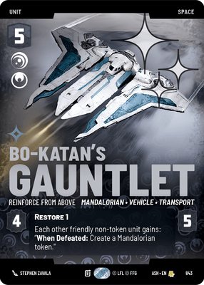 Bo-Katan's Gauntlet - Reinforce from Above (Prestige) - Foil