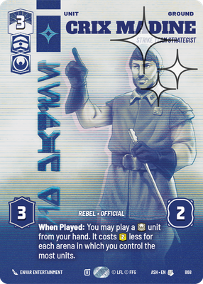Crix Madine - Strike Team Strategist (Prestige) - Foil
