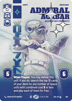 Admiral Ackbar - Assume Attack Coordinates (Prestige) - Foil