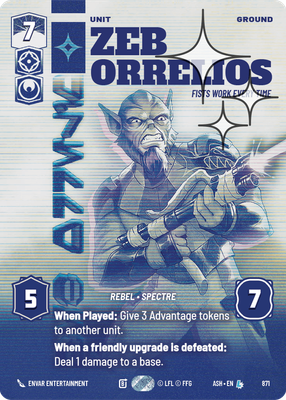 Zeb Orrelios - Fists Work Every Time (Prestige) - Foil