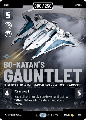 Bo-Katan's Gauntlet - Reinforce from Above (Serialized)