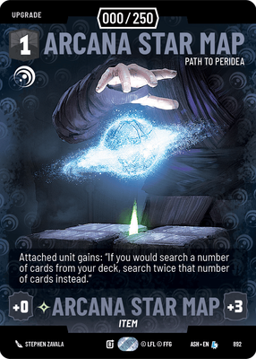 Arcana Star Map - Path to Peridea (Serialized)