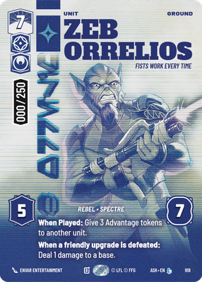 Zeb Orrelios - Fists Work Every Time (Serialized)