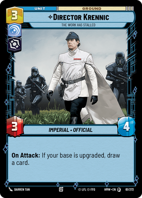 Director Krennic - The Work Has Stalled